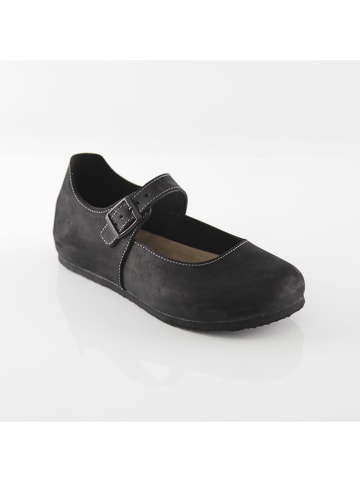 Ballerin's Leder-Spangenballerinas "Termessos" in Schwarz