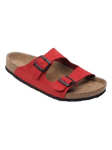 Ballerin's Leren slippers "Zeugma" rood