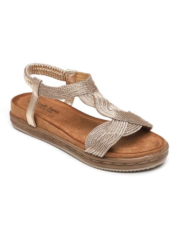 Sixth Sens Sleehaksandalen goudkleurig