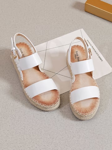 Sixth Sens Sleehaksandalen wit