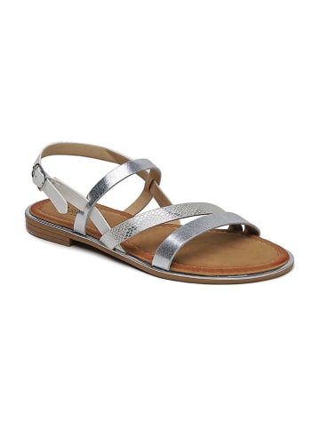 Sixth Sens Sandalen zilverkleurig