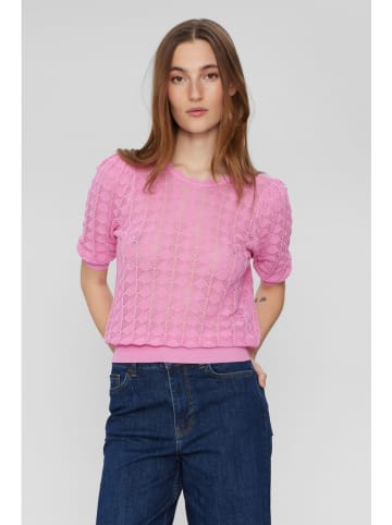 NÜMPH Sweter "Aspen" w kolorze różowym