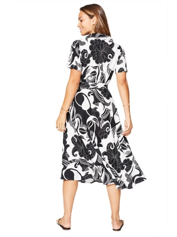 Aller Simplement Kleid in Schwarz/ Weiß