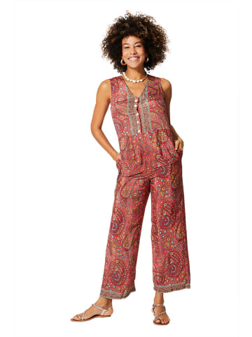 Aller Simplement Jumpsuit in Rot/ Gelb