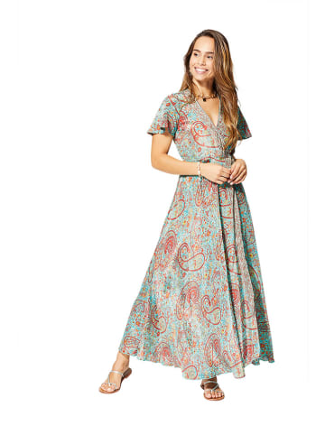 Aller Simplement Kleid in Türkis/ Rot