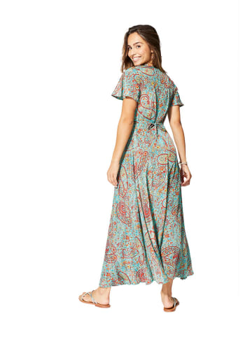 Aller Simplement Jurk turquoise/rood