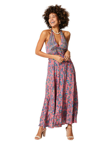 Aller Simplement Kleid in Pink/ Blau
