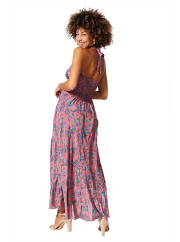 Aller Simplement Kleid in Pink/ Blau