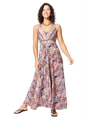Aller Simplement Kleid in Dunkelblau/ Rot