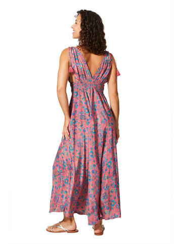 Aller Simplement Kleid in Pink/ Türkis