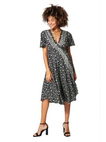 Aller Simplement Kleid in Schwarz/ Weiß