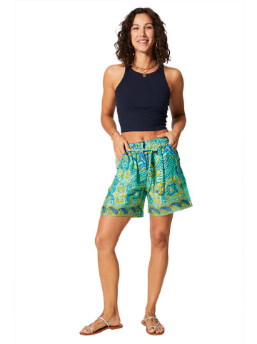 Aller Simplement Shorts in Türkis/ Grün/ Blau
