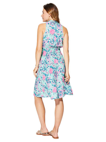 Aller Simplement Jurk lichtblauw/roze