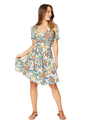 Aller Simplement Kleid in Weiß/ Bunt