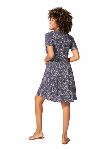Aller Simplement Kleid in Dunkelblau/ Weiß