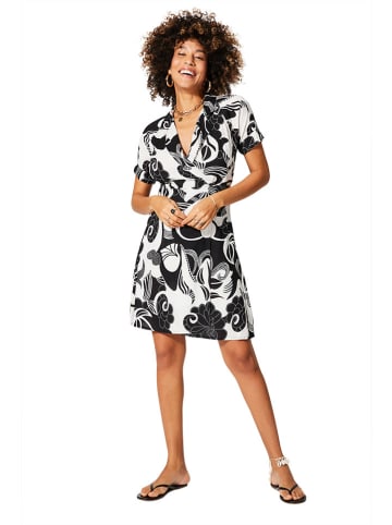 Aller Simplement Kleid in Schwarz/ Weiß
