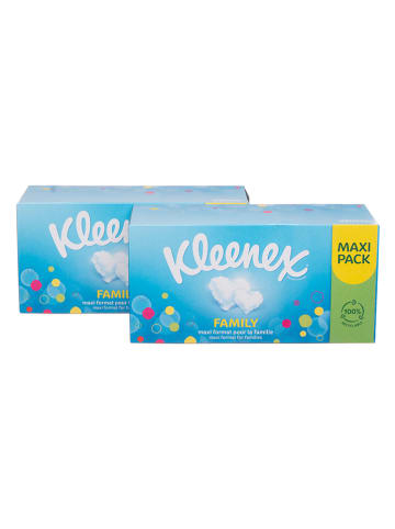 Kleenex Zakdoeken "Family Maxi" - 2 x 128 stuks