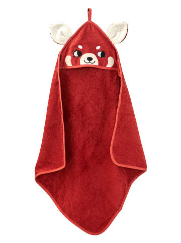 roommate Badcape "Red Panda" rood - (L)75 x (B)75 cm