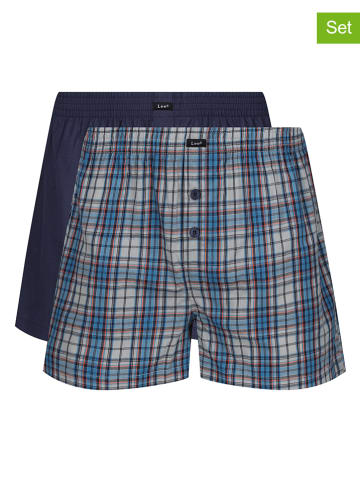 LEE Underwear Bokserki (2 pary) "Chan" w kolorze granatowo-niebieskim