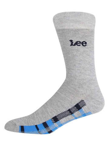 LEE Underwear Skarpety (3 pary) "Crosbie" w kolorze niebieskim, szarym i czarnym