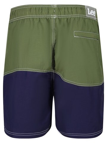 LEE Underwear Badeshorts "Damsel" in Khaki/ Dunkelblau