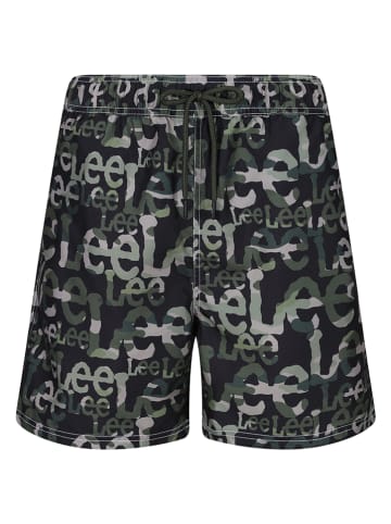 LEE Underwear Szorty kąpielowe "File" w kolorze czarno-oliwkowym