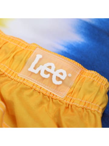 LEE Underwear Szorty kąpielowe "Scorpian" w kolorze niebiesko-żółtym