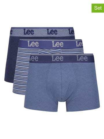 LEE Underwear Bokserki (3 pary) "Gragory" w kolorze granatowo-niebieskim