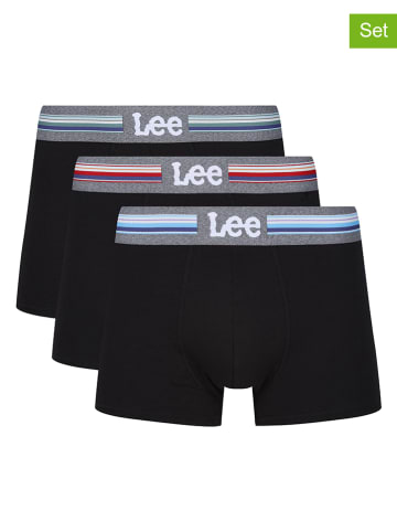 LEE Underwear Bokserki (3 pary) "Moyes" w kolorze czarnym
