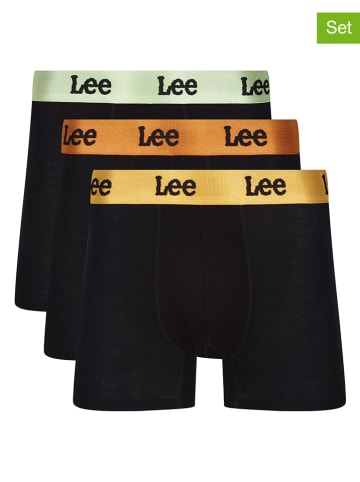 LEE Underwear 3er-Set: Boxershorts "Tagart" in Schwarz