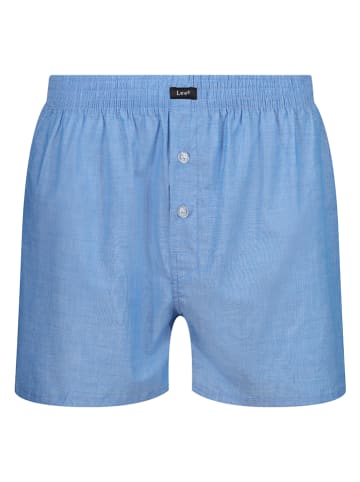 LEE Underwear 2er-Set: Boxershorts "Mills" in Dunkelblau/ Hellblau