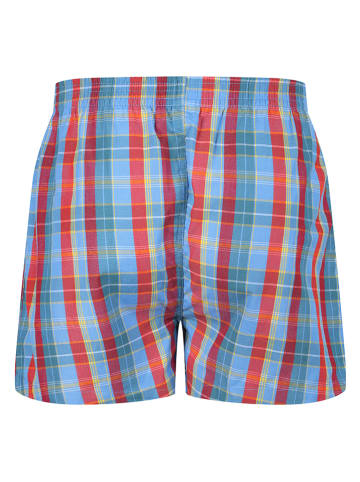 Wrangler 2er-Set: Boxershorts "Manta" in Hellblau/ Rot