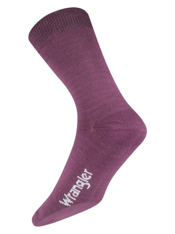 Wrangler 3er-Set: Socken "Cheyne" in Schwarz/ Khaki/ Lila