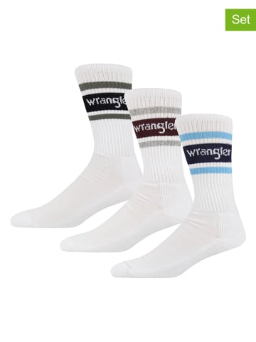 Wrangler 3er-Set: Socken "Crossan" in Weiß