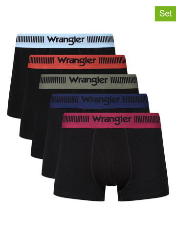 Wrangler 5-delige set: boxershorts "Boote" zwart