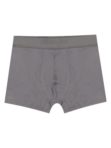Wrangler 3er-Set: Boxershorts "Griffin" in Blau/ Khaki/ Grau