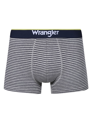Wrangler 3er-Set: Boxershorts "Sand" in Dunkelblau/ Grau