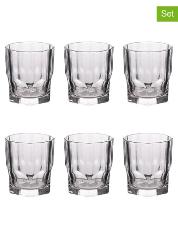 Villa d´Este 6er-Set: Wassergläser "Marais" in Transparent - 350 ml