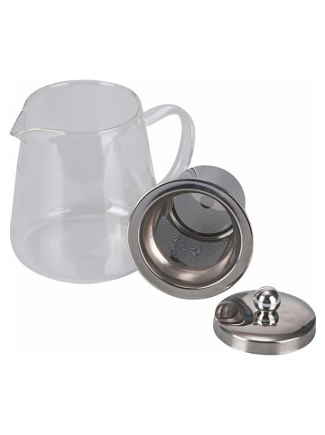 Villa d´Este Theekan transparant/zilverkleurig - 550 ml