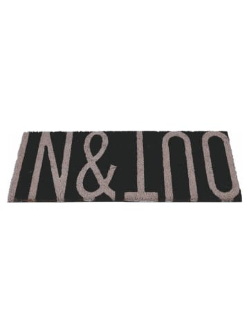 Villa d´Este Kokos-Fußmatte "Bigismore" in Schwarz - (L)70 x (B)40 cm