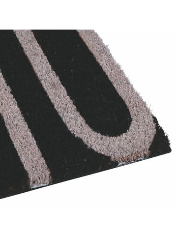 Villa d´Este Kokos-Fußmatte "Bigismore" in Schwarz - (L)70 x (B)40 cm