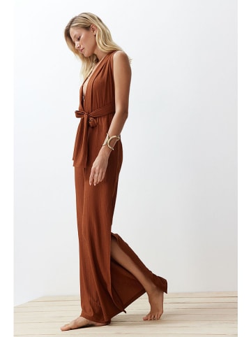 trendyol Jumpsuit in Hellbraun