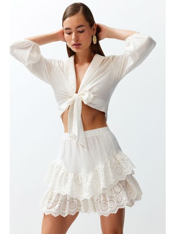 trendyol Rok wit goedkoop kopen limango