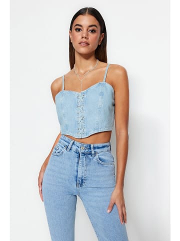 trendyol Top lichtblauw