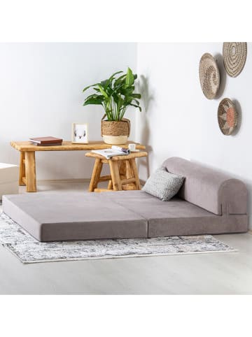 HanahHome Slaapbank "Magic" grijs - (B)2,5 x (H)1200 x (D)82 cm