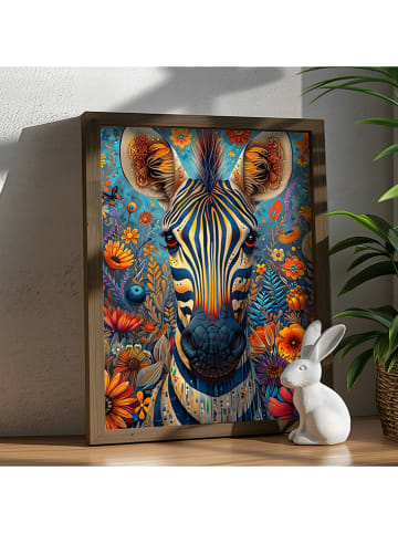 HanahHome Ingelijste kunstdruk bruin/meerkleurig - (B)35 x (H)47 cm