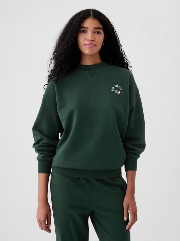 GAP Sweatshirt in Dunkelgrün