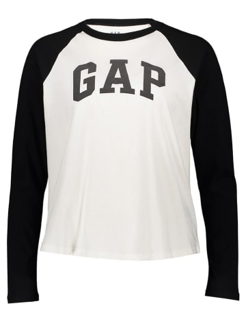 GAP Longsleeve in Schwarz/ Weiß