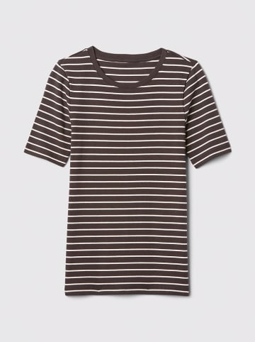 GAP Shirt donkerbruin/wit