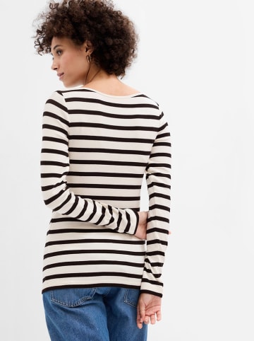 GAP Longsleeve in Schwarz/ Weiß